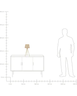 Candeeiro De Mesa Em Rattan Natural Boetica