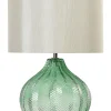 Candeeiro De Mesa Em Vidro Verde 41 Cm Keila
