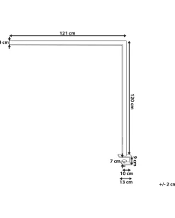 Candeeiro De Mesa Led Em Metal Branco 120 Cm Octant