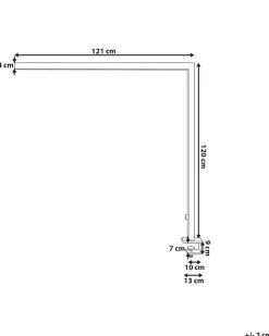 Candeeiro De Mesa Led Em Metal Prateado 120 Cm Volans