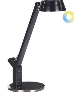 Candeeiro De Mesa Led Em Metal Cor De Bronze Com Porta Usb Chamaeleon
