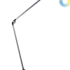 Candeeiro De Mesa Led Em Metal Prateado 73 Cm Lacerta