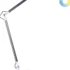 Candeeiro De Mesa Led Em Metal Prateado 80 Cm Grus