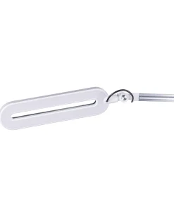 Candeeiro De Mesa Led Em Metal Prateado 80 Cm Grus