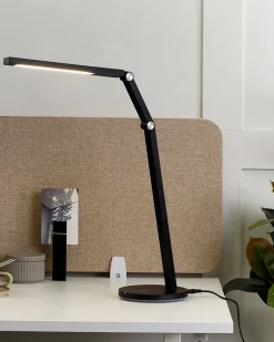 Candeeiro De Mesa Led Preto 48 Cm Dorado
