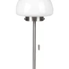 Candeeiro De Mesa Prateado 39 Cm Moruga