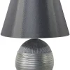 Candeeiro De Mesa Prateado Sado