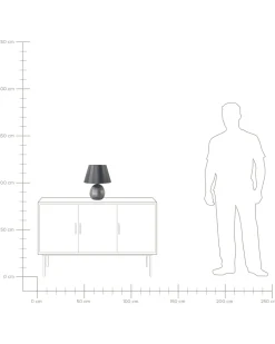 Candeeiro De Mesa Prateado Sado