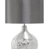 Candeeiro De Mesa Prateado Yakima