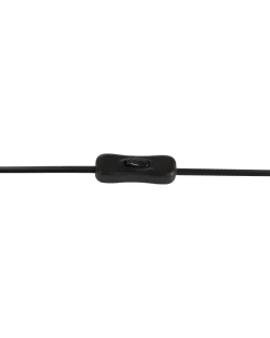 Candeeiro De Mesa Preto 37 Cm Mundaka