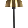 Candeeiro De Mesa Preto E Dourado Senette