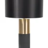 Candeeiro De Mesa Preto E Dourado Darling