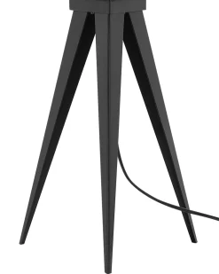 Candeeiro De Mesa Preto E Cor De Cobre Stiletto