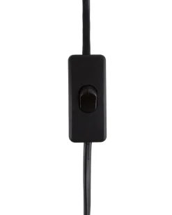 Candeeiro De Mesa Preto E Prateado Argun