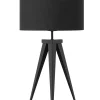 Candeeiro De Mesa Preto Stiletto