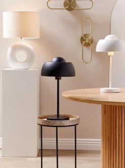 Candeeiro De Mesa Preto Senette