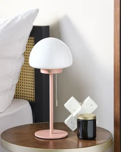 Candeeiro De Mesa Rosa 39 Cm Moruga