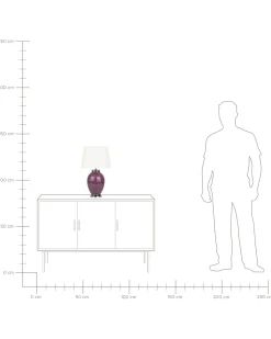 Candeeiro De Mesa Roxo Brenta