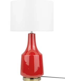 Candeeiro De Mesa Vermelho Triversa