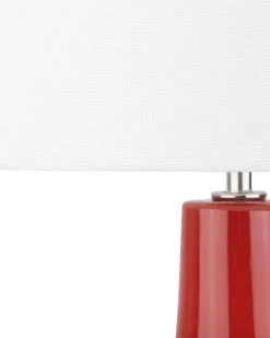 Candeeiro De Mesa Vermelho Triversa