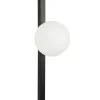 Candeeiro De Parede Com 1 Abajur Em Metal Preto 55 Cm Isabella