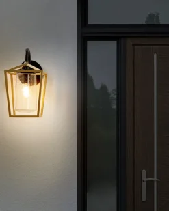 Candeeiro De Parede Dourado 33 Cm Ordie