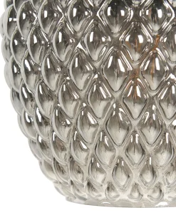 Candeeiro De Parede Em Metal Cinzento 26 Cm Sherry