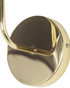 Candeeiro De Parede Em Metal Dourado Savena