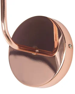 Candeeiro De Parede Em Metal Cor De Cobre Savena