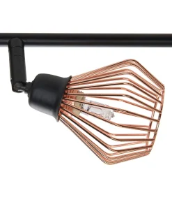 Candeeiro De Parede Em Metal Cobre Volga L