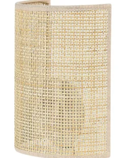 Candeeiro De Parede Em Rattan Natural Demitrie