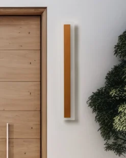 Candeeiro De Parede Led Com Dourado 60 Cm Rosalie