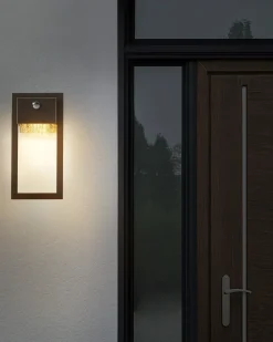 Candeeiro De Parede Led Com Sensor De Movimento Preto 33 Cm Elliot