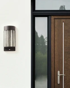 Candeeiro De Parede Led Com Sensor De Movimento Preto 35 Cm Pheppie