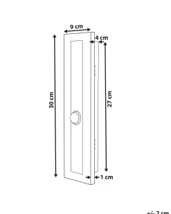 Candeeiro De Parede Led Com Sensor De Movimento Preto 30 Cm Savane