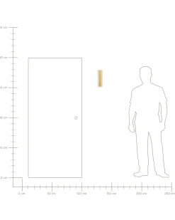 Candeeiro De Parede Led Com Dourado 30 Cm Rosalie