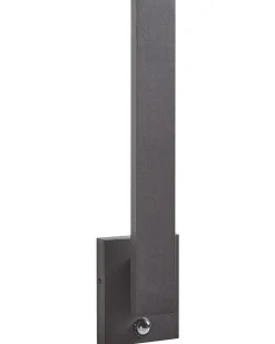 Candeeiro De Parede Led Com Sensor De Movimento Preto 46 Cm Tummel