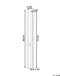 Candeeiro De Parede Led Com Dourado 80 Cm Rosalie