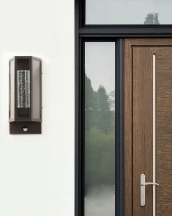 Candeeiro De Parede Led Com Sensor De Movimento Castanho Fruid