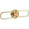 Candeeiro De Parede Led Em Metal Dourado Krang