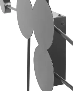 Candeeiro De Parede Led Para 6 Lampadas Preto Mariato
