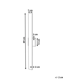 Candeeiro De Parede Led Preto 89 Cm Melgam