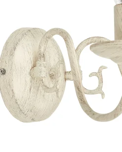 Candeeiro De Parede Para 2 Lampadas Branco Brithon