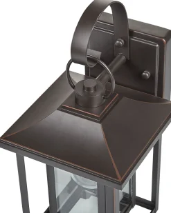 Candeeiro De Parede Preto 34 Cm Almond