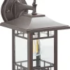 Candeeiro De Parede Preto 28 Cm Heriot