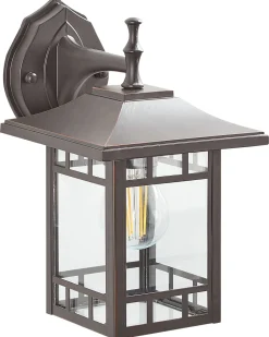 Candeeiro De Parede Preto 28 Cm Heriot