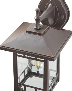 Candeeiro De Parede Preto 28 Cm Heriot