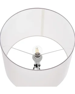 Candeeiro De Pe 148 Cm Branco E Cromado Vistula