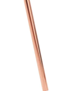 Candeeiro De Pe 148 Cm Branco E Cor De Cobre Vistula