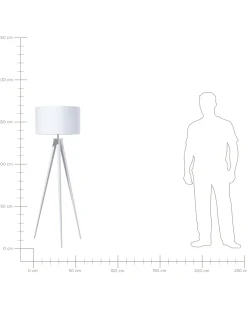 Candeeiro De Pe 156 Cm Branco Stiletto